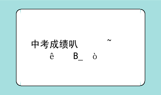 中考成绩可以查询了吗？