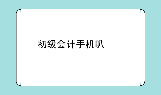 初级会计手机可以打印准考证了吗？
